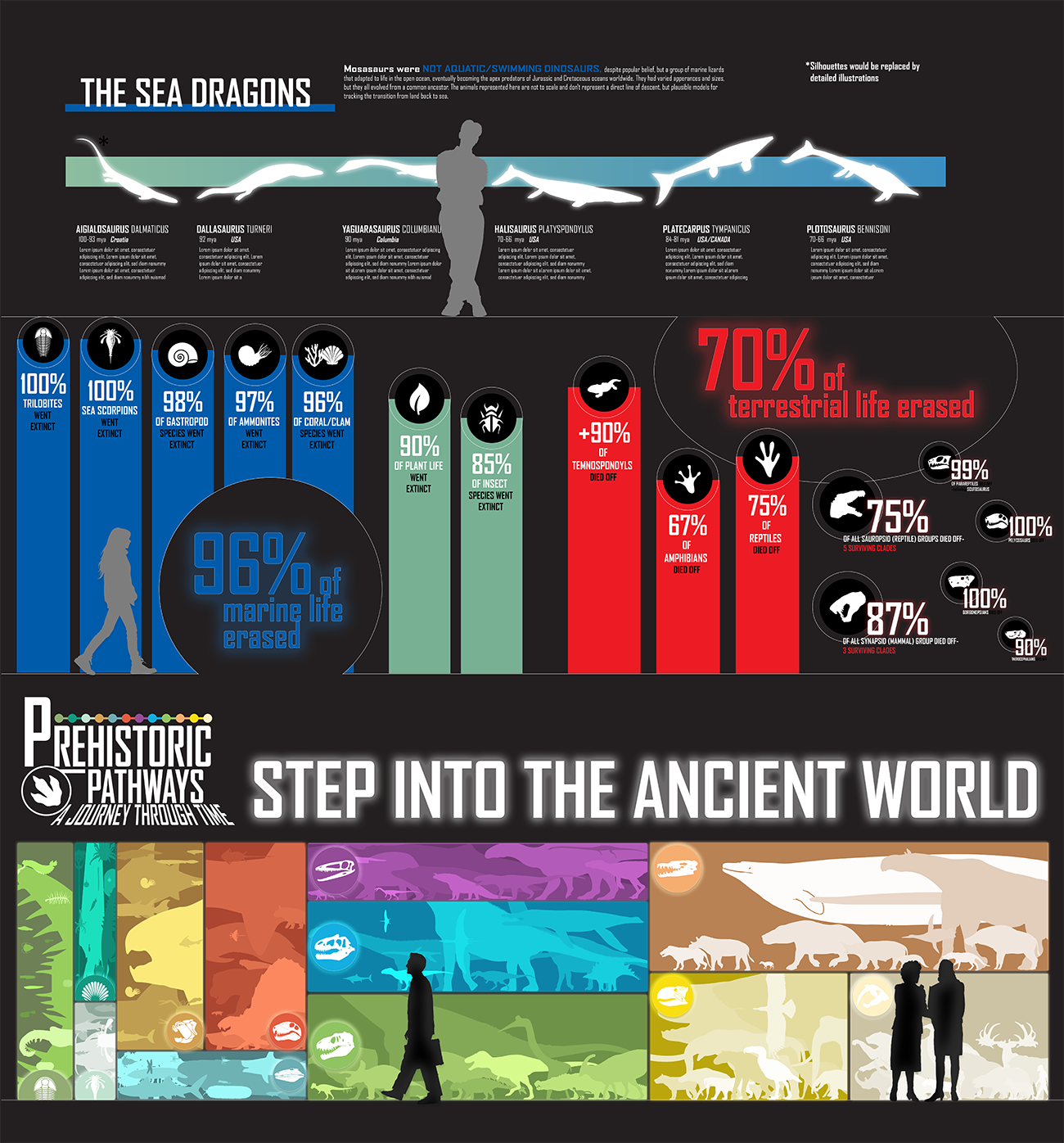 Infographic wall display concept